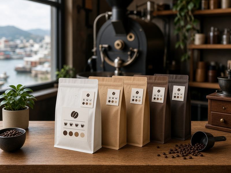 Retail bags at Roastery Golden Comet